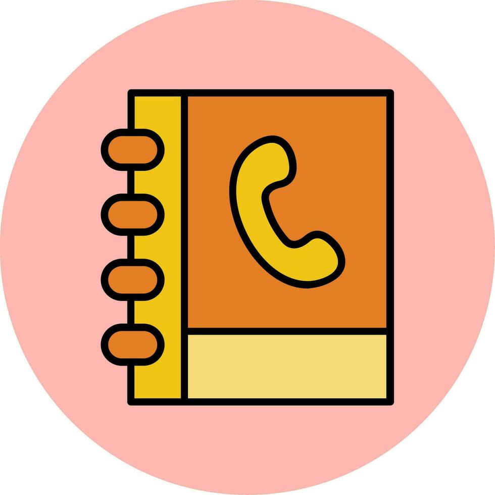 Phone Book Vector Icon