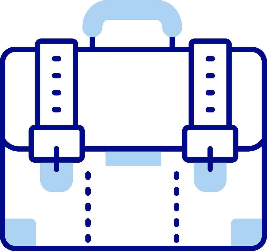 Suitcase Line Filled Icon vector