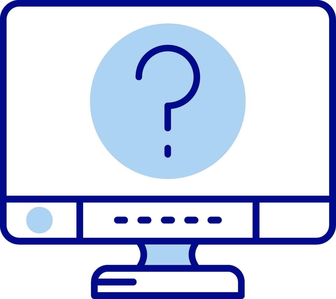 Question Line Filled Icon vector