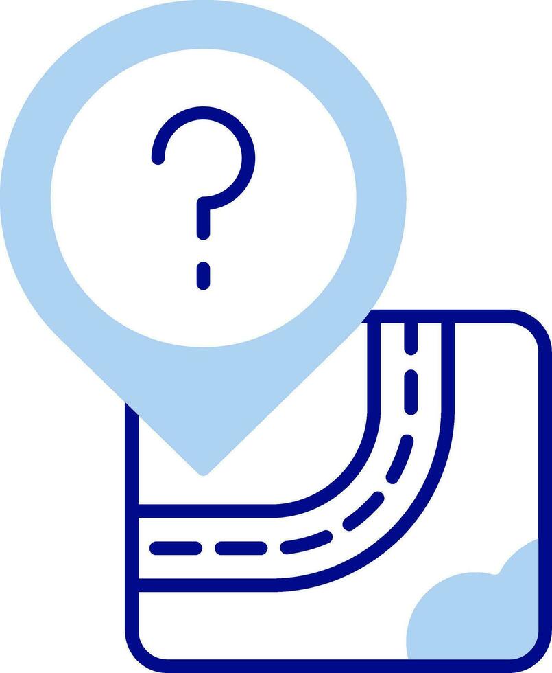 Question Line Filled Icon vector