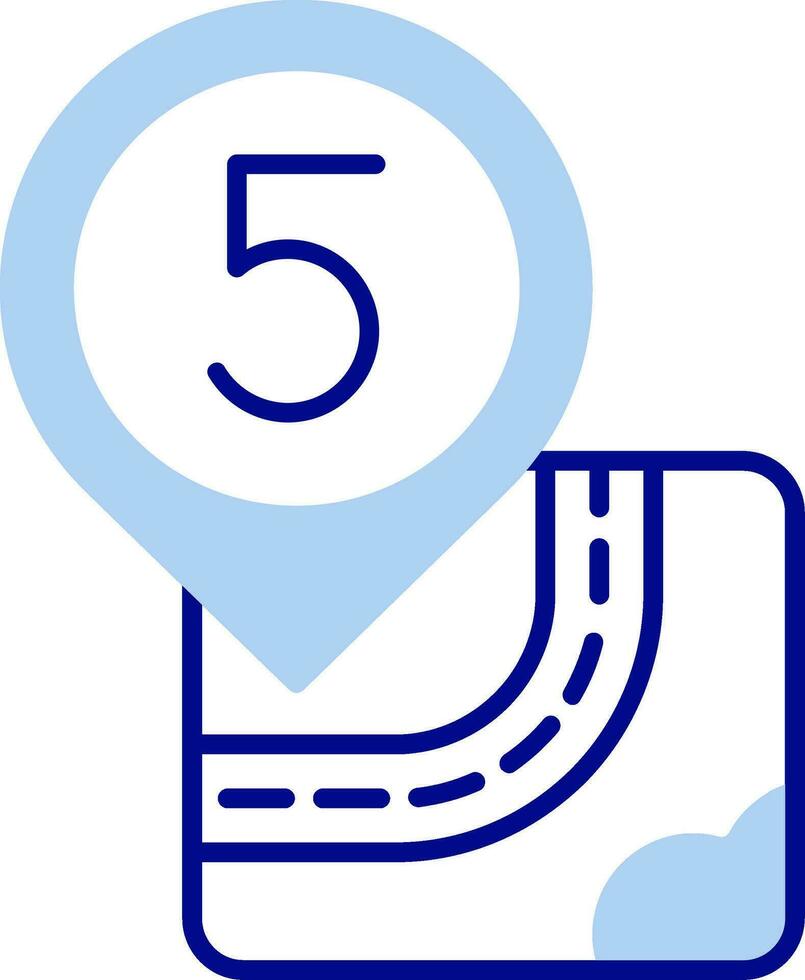 Five Line Filled Icon vector