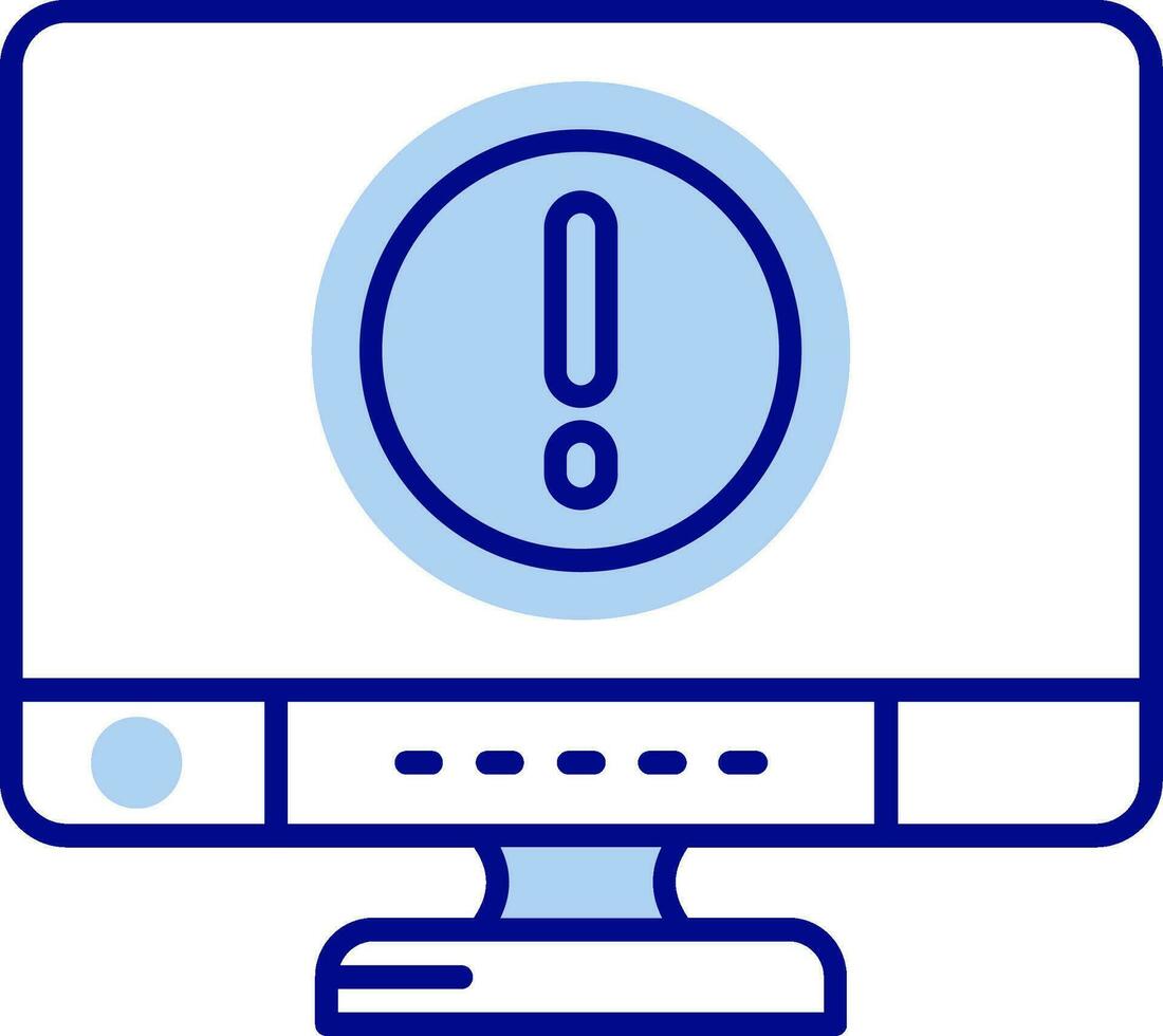 Error Line Filled Icon vector