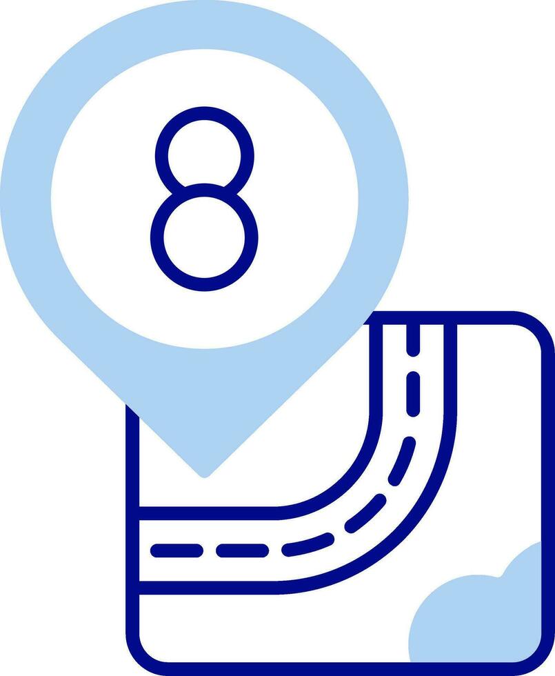 Eight Line Filled Icon vector