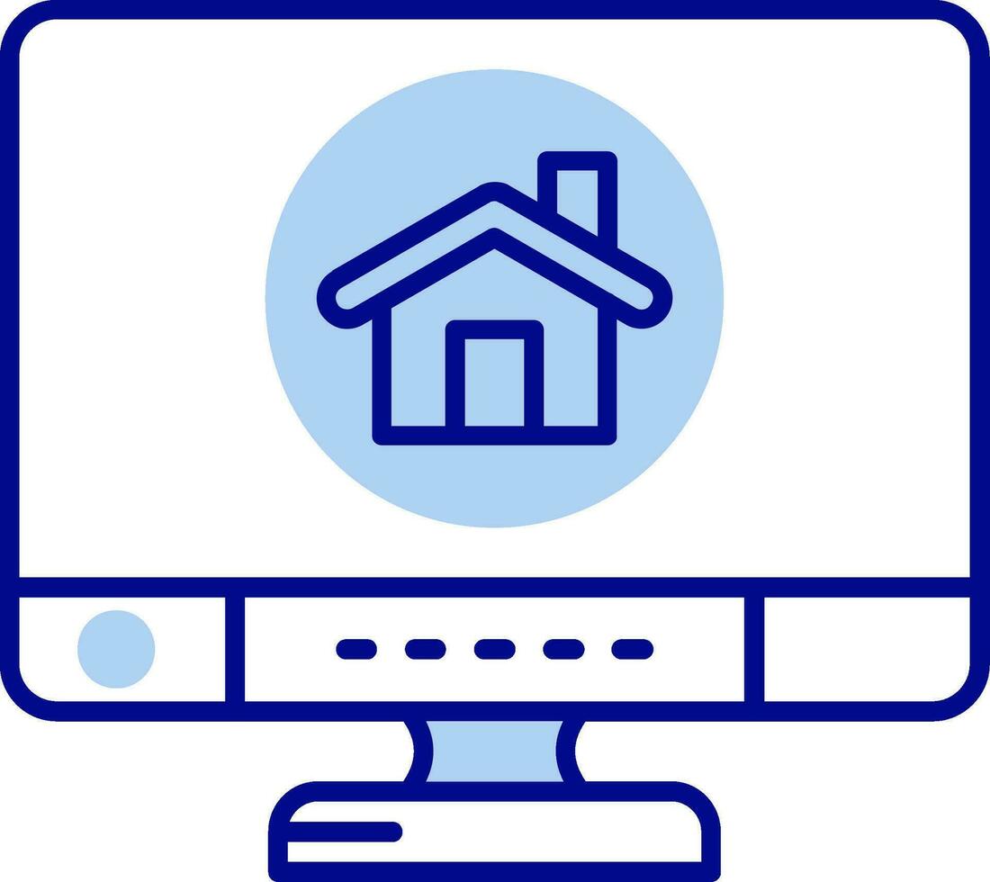 Home Line Filled Icon vector