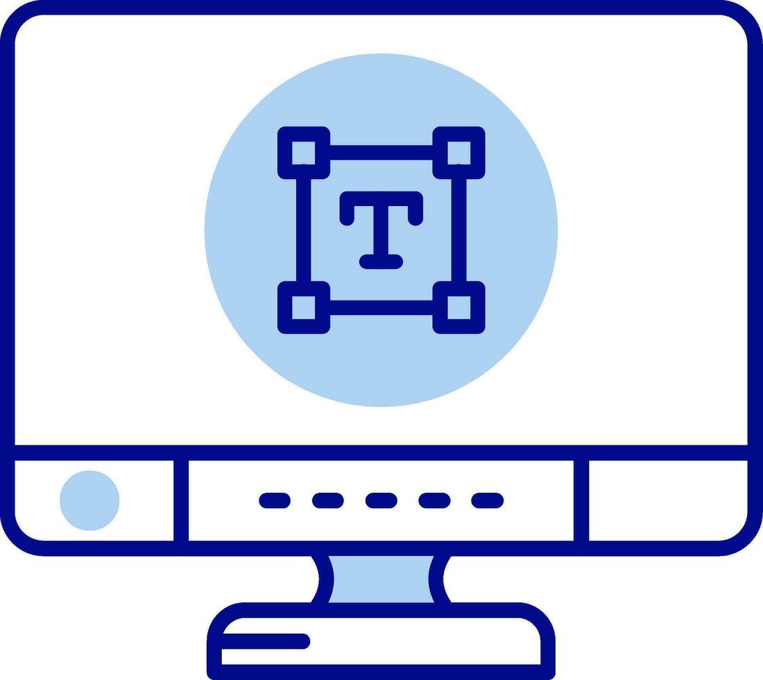 Type Line Filled Icon vector
