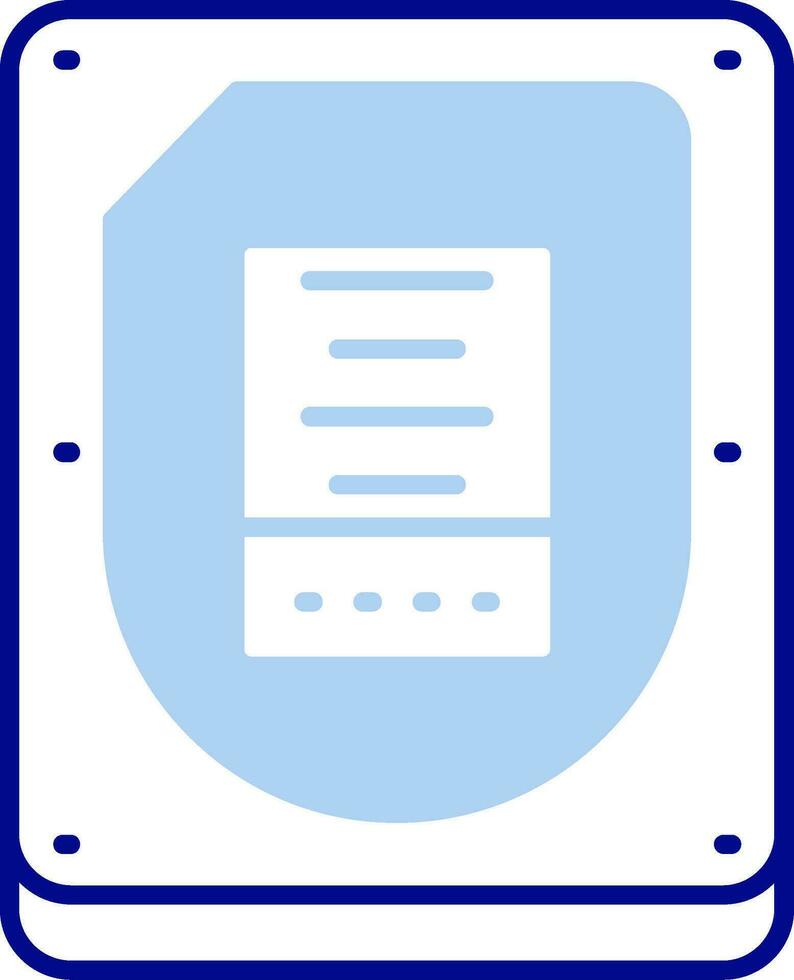 Disk Line Filled Icon vector
