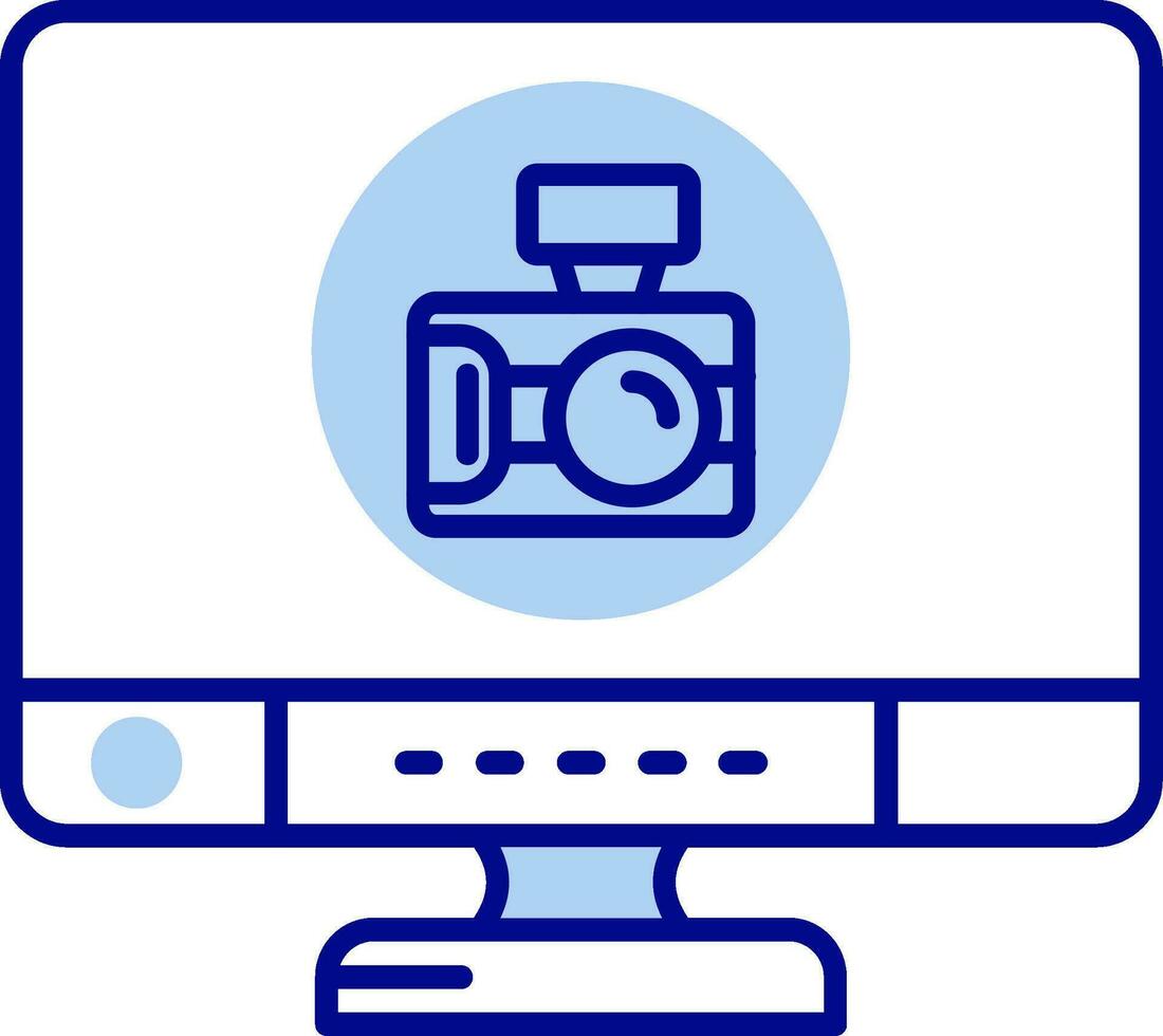 Camera Line Filled Icon vector