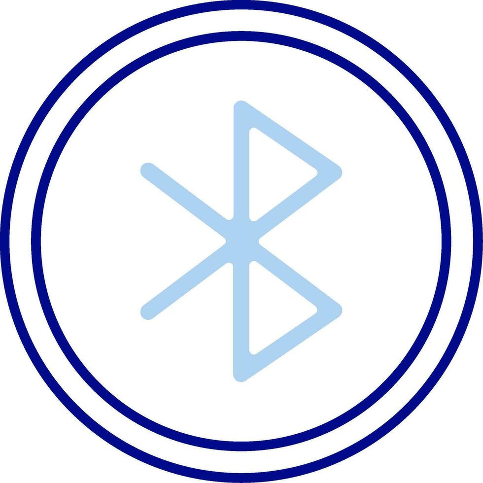 Bluetooth Line Filled Icon vector