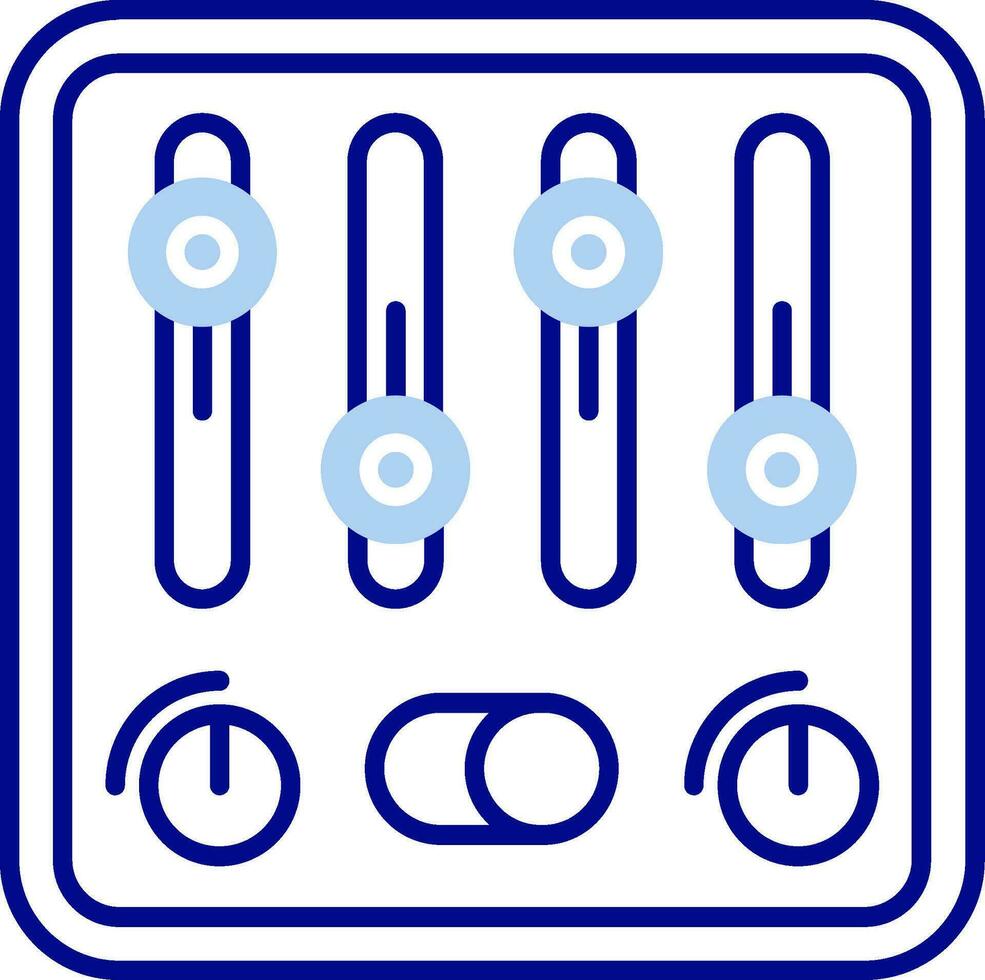 Control Line Filled Icon vector