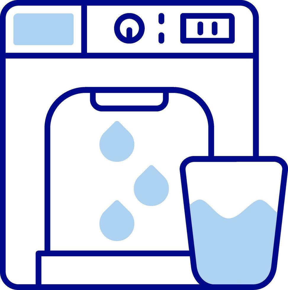 Dispenser Line Filled Icon vector