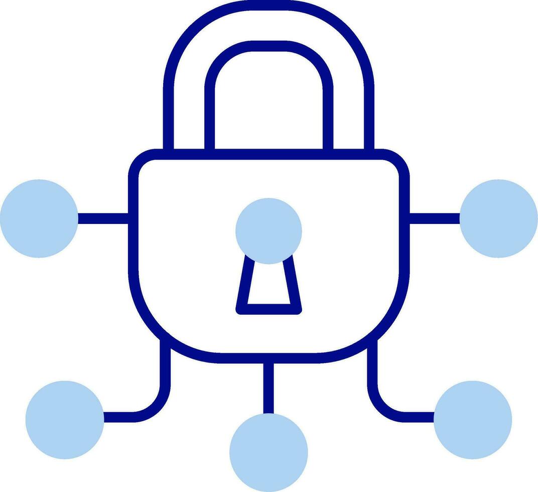 Safe Line Filled Icon vector