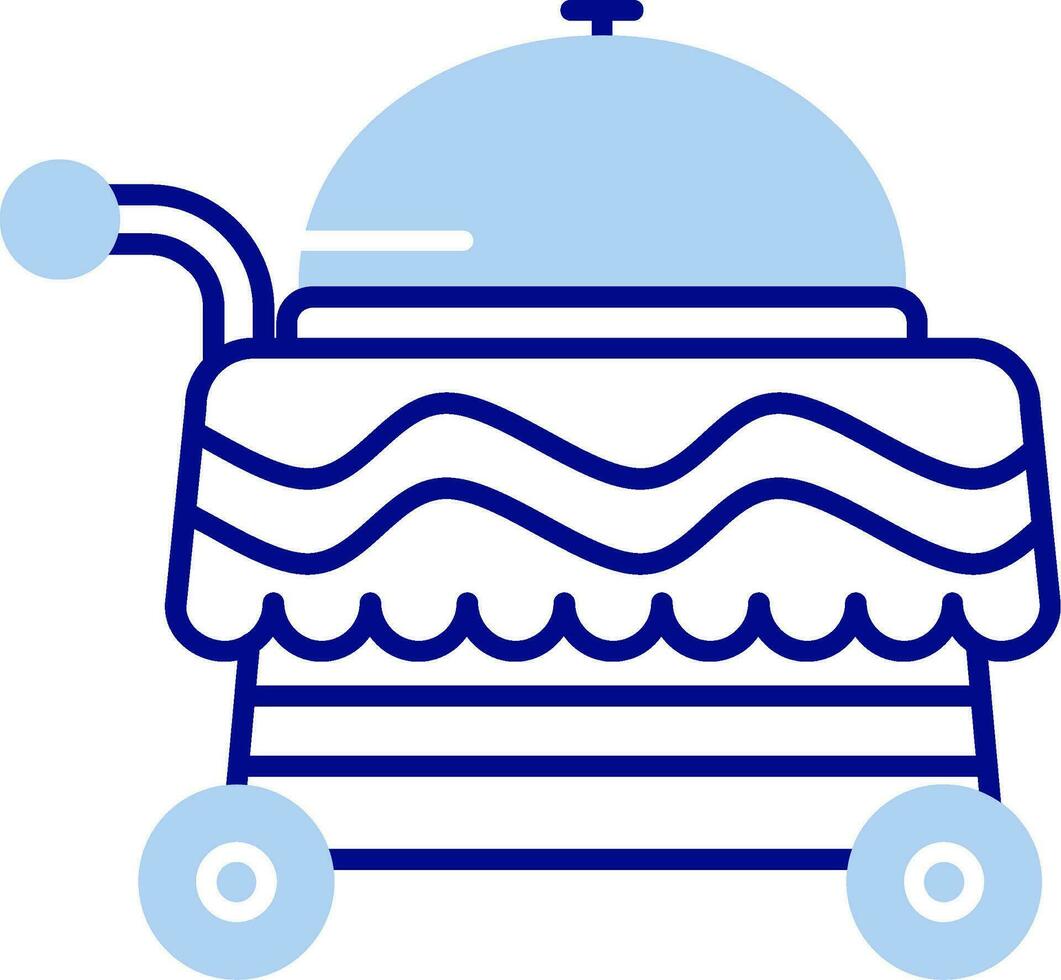 Cart Line Filled Icon vector