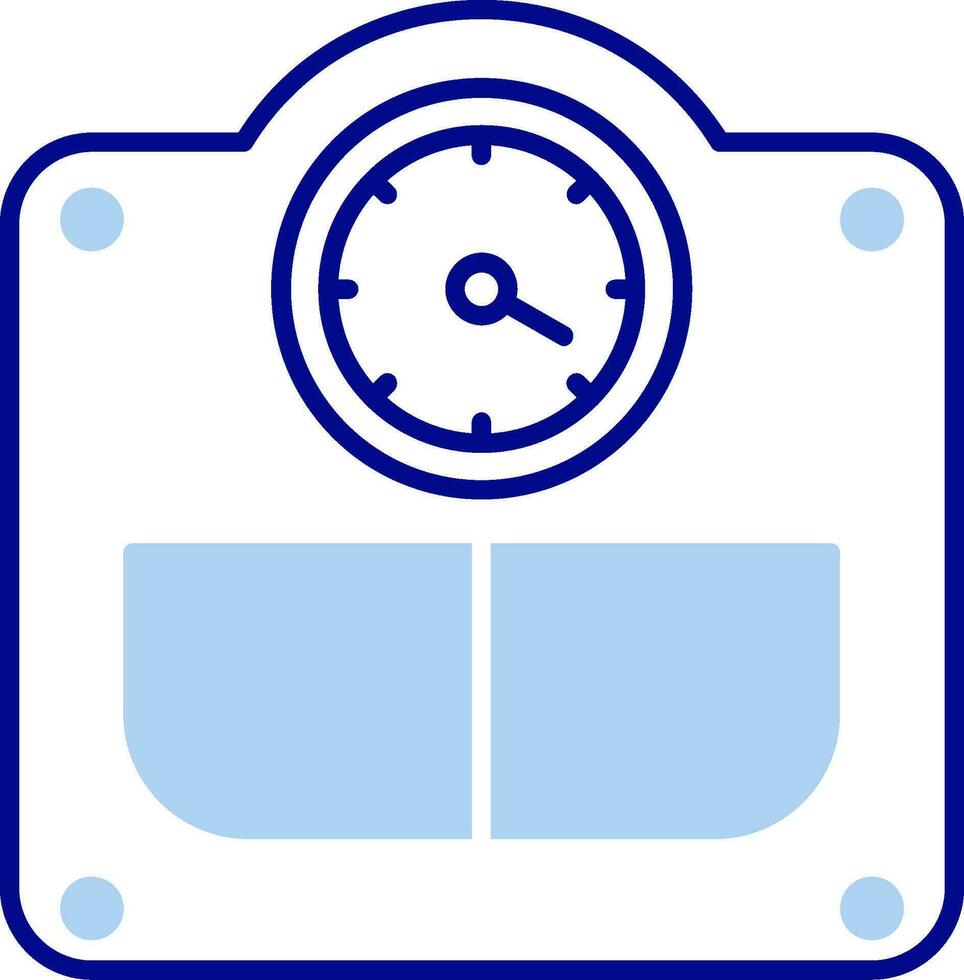 Weight Line Filled Icon vector