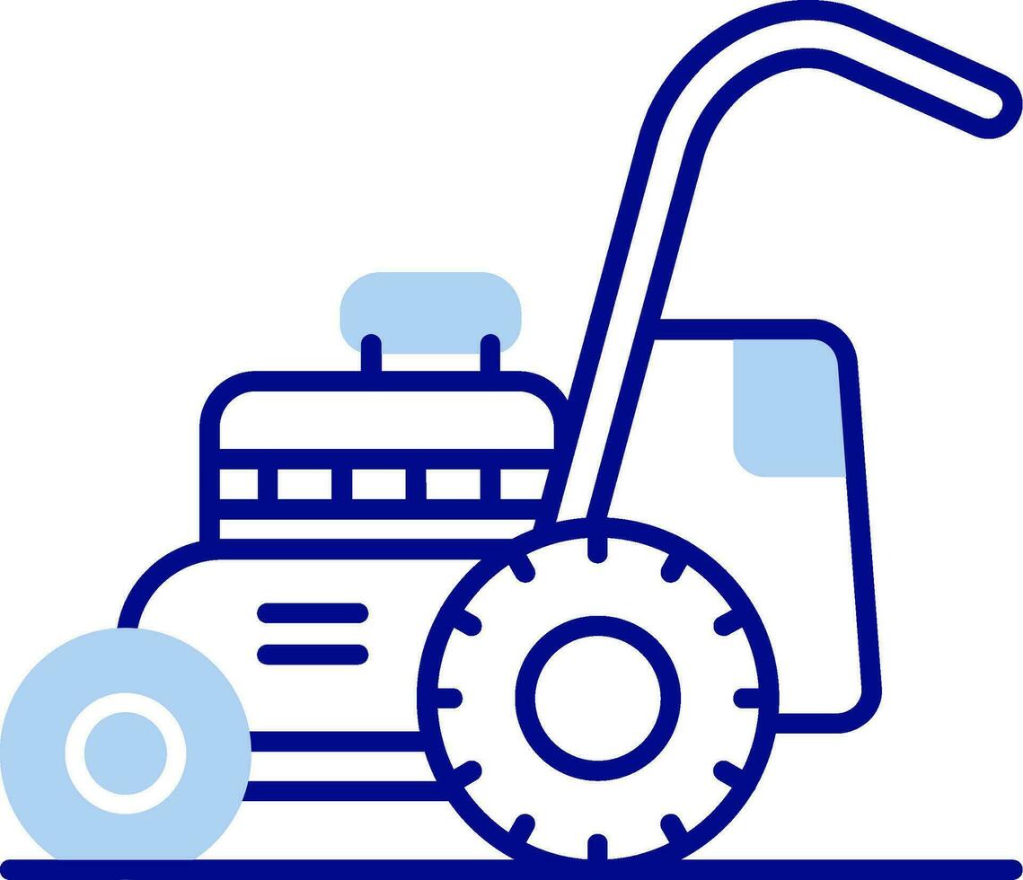 Mower Line Filled Icon vector