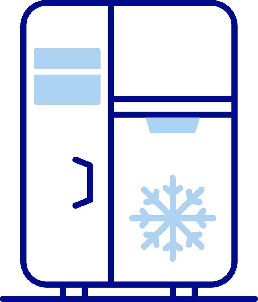Refrigerator Line Filled Icon vector