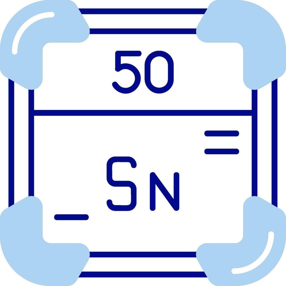 Tin Line Filled Icon vector