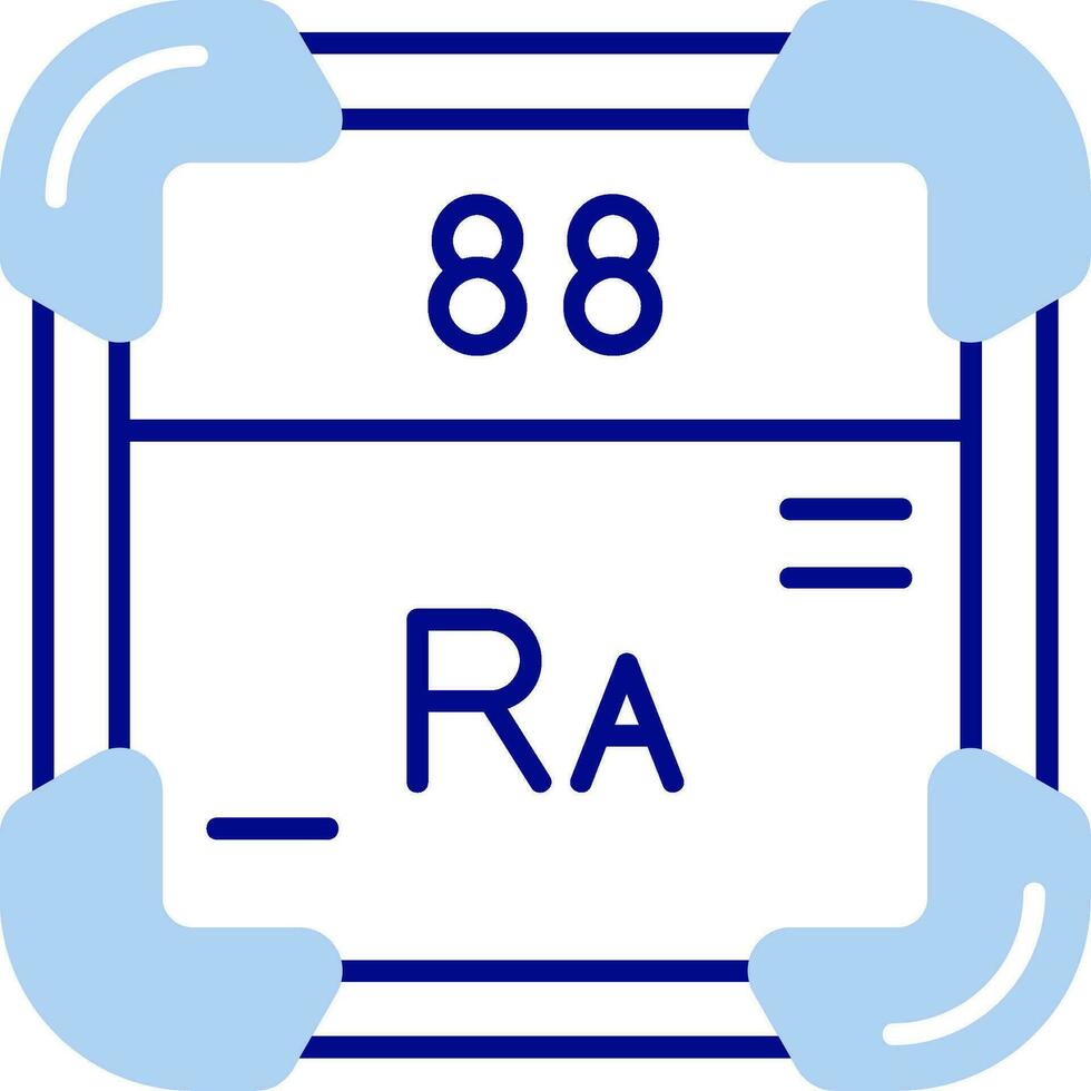 radio línea lleno icono vector