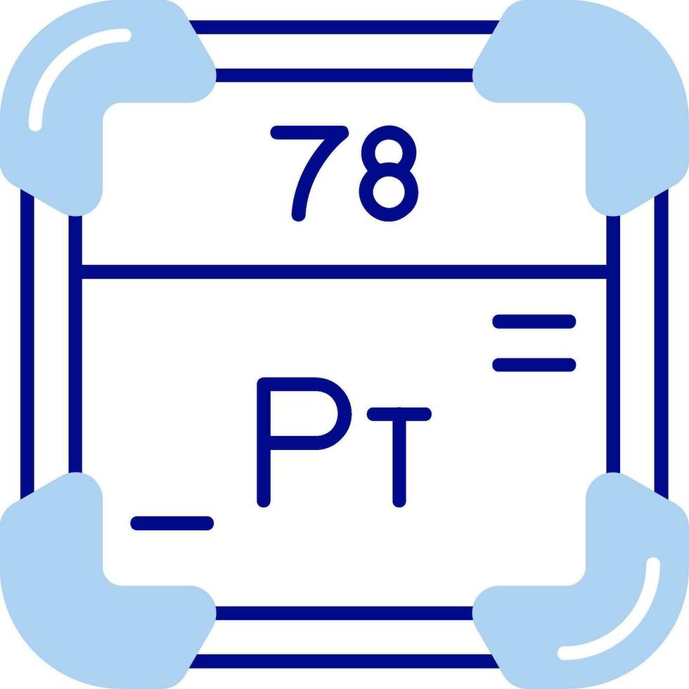 Platinum Line Filled Icon vector