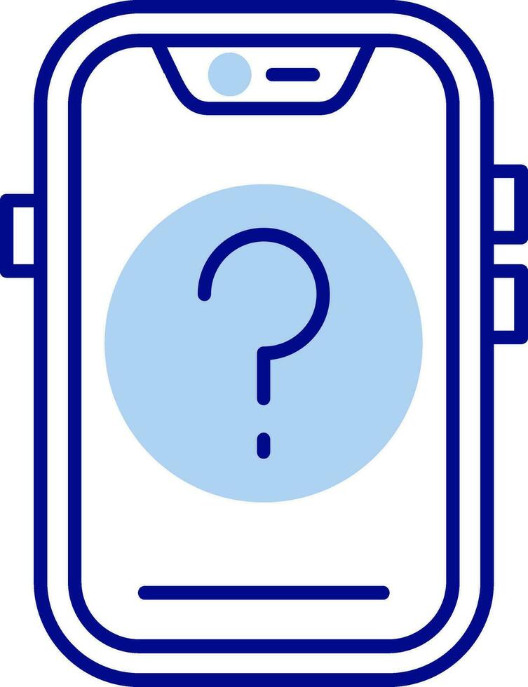 Question Line Filled Icon vector