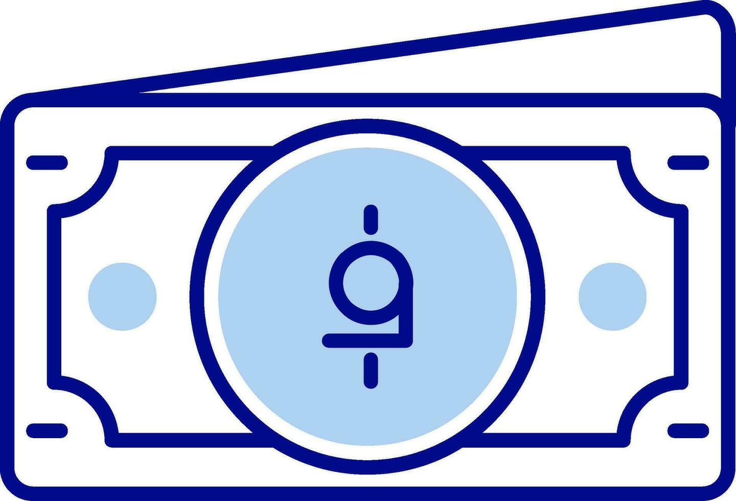 Afghani Line Filled Icon vector