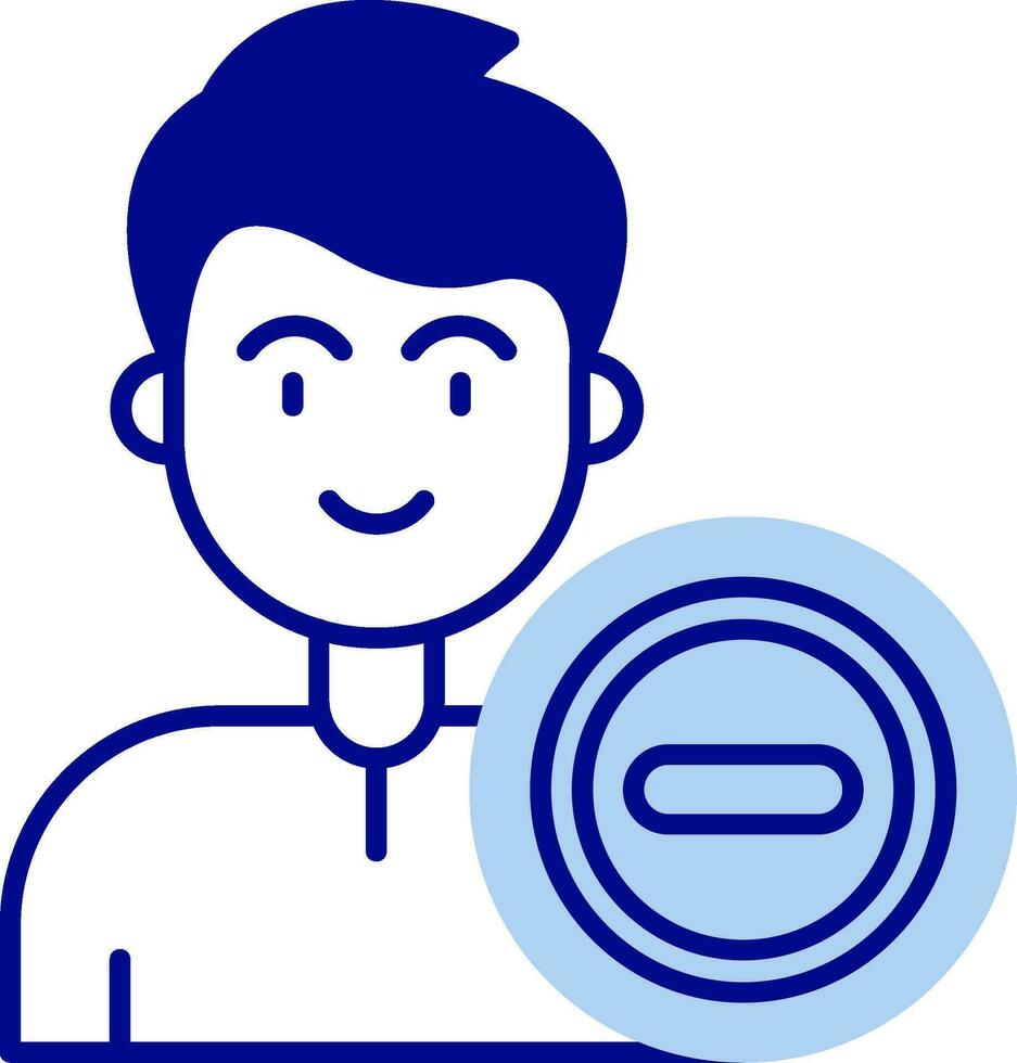 Stop Line Filled Icon vector