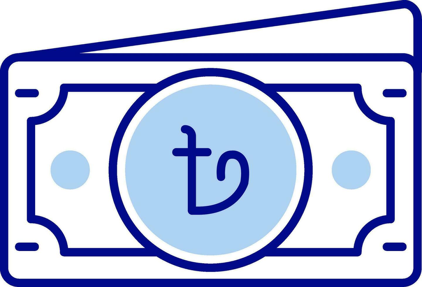 Taka Line Filled Icon vector