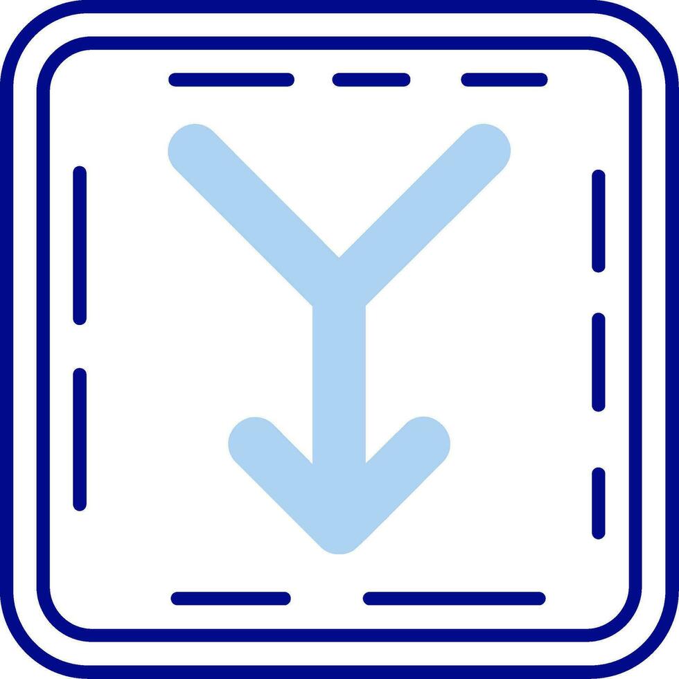 Merge Line Filled Icon vector