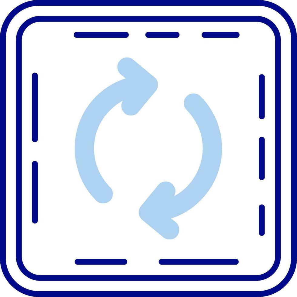 Loop Line Filled Icon vector