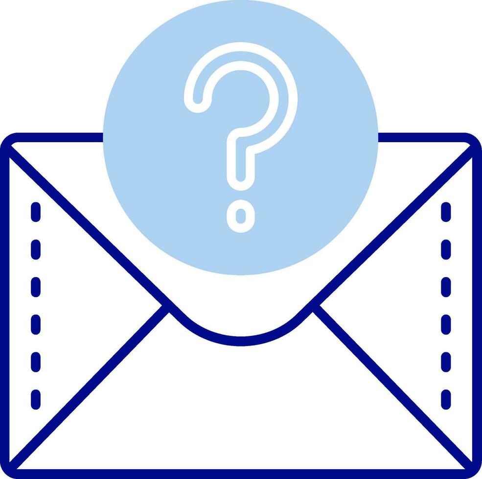Question mark Line Filled Icon vector