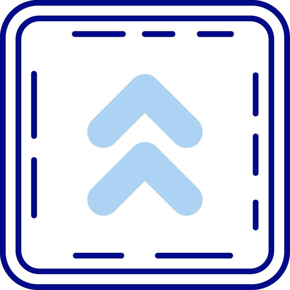 Chevron Line Filled Icon vector