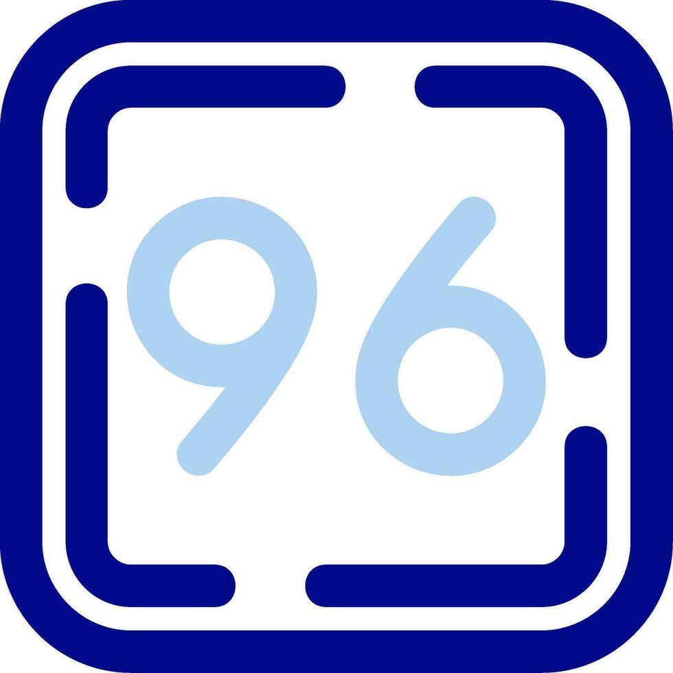 Ninety Six Line Filled Icon vector