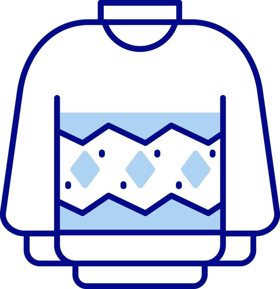 Sweater Line Filled Icon vector