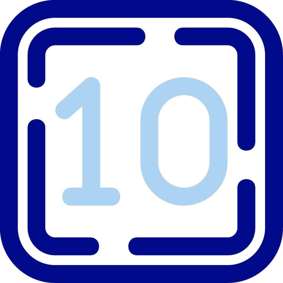 Ten Line Filled Icon vector