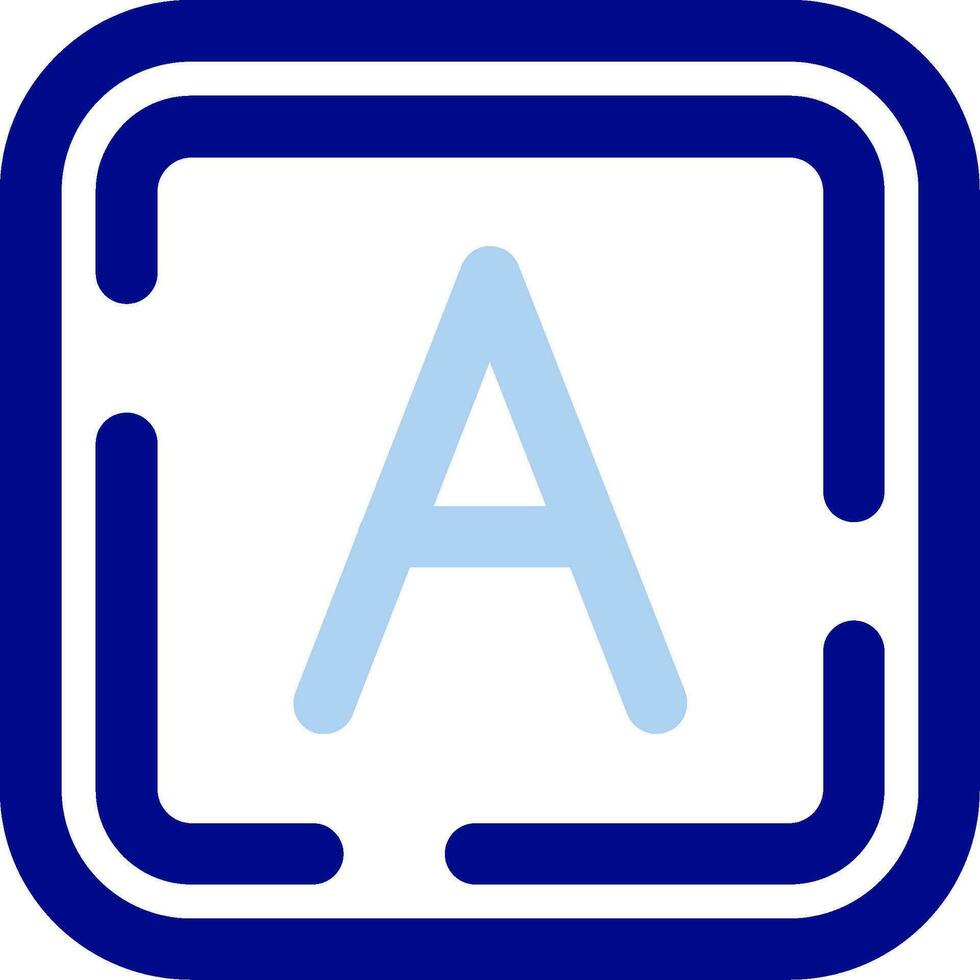 Letter a Line Filled Icon vector