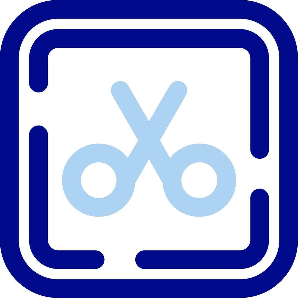 Scissor Line Filled Icon vector