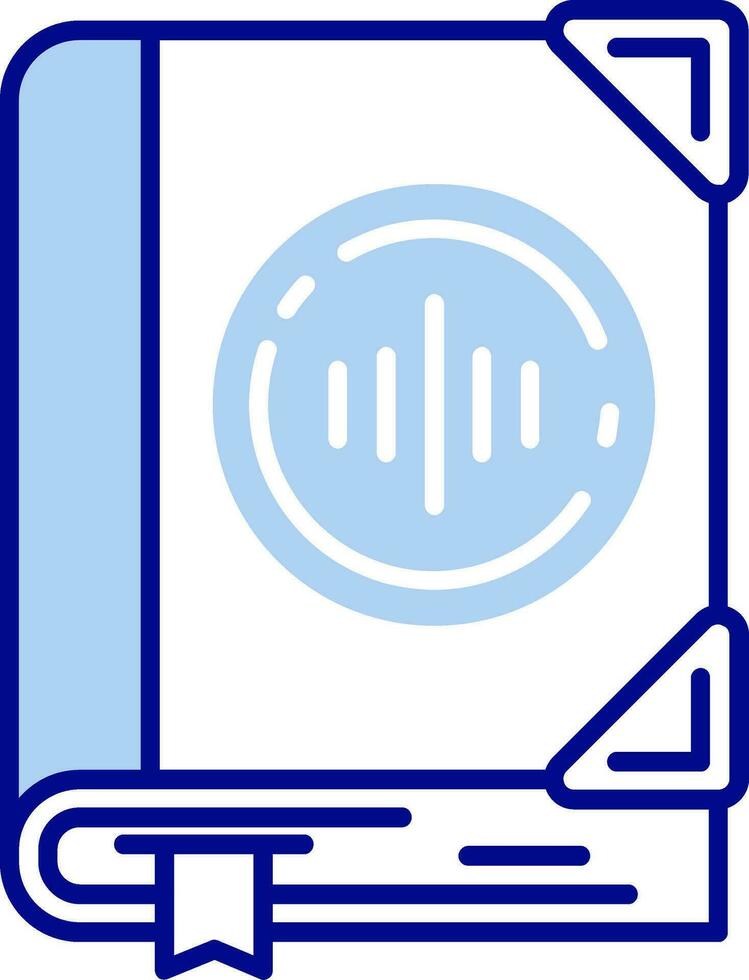 Audio book Line Filled Icon vector
