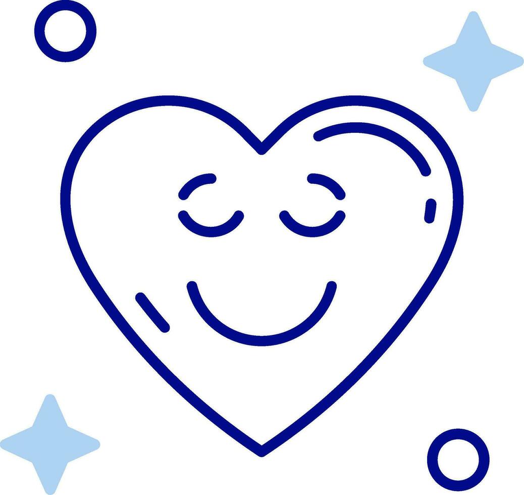 Relieved Line Filled Icon vector