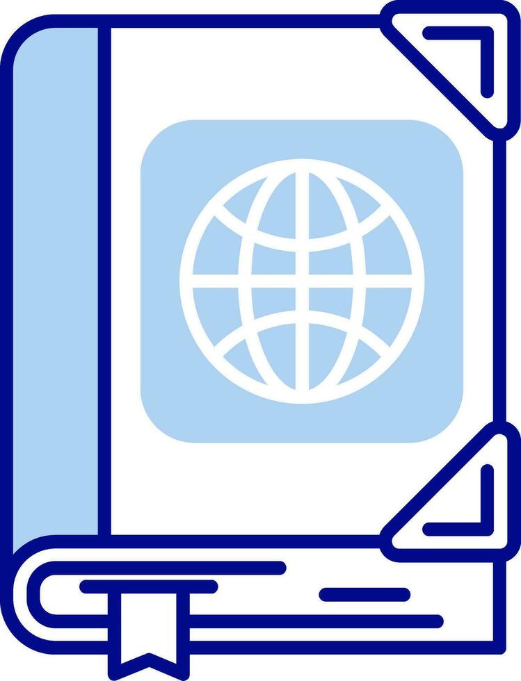 Atlas Line Filled Icon vector