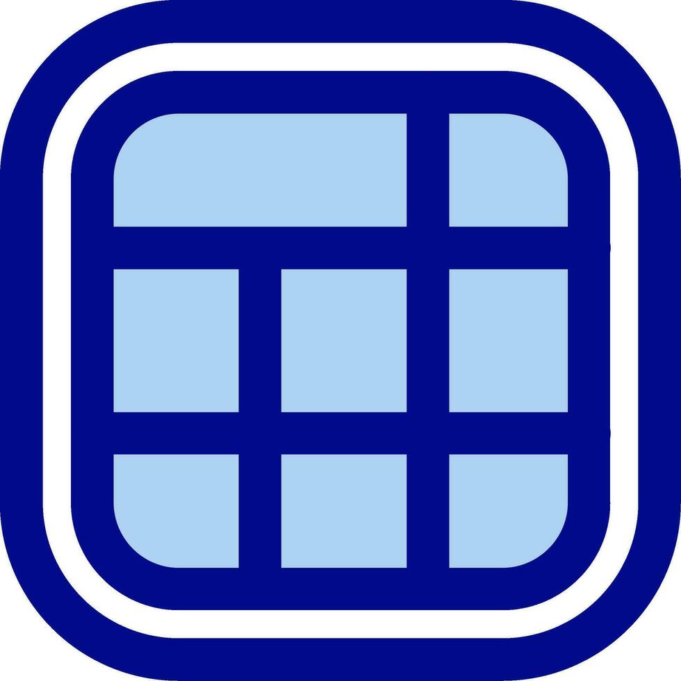 Layout Line Filled Icon vector