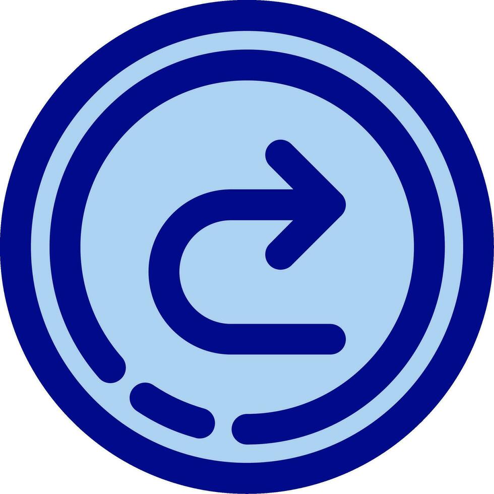 Forward Line Filled Icon vector