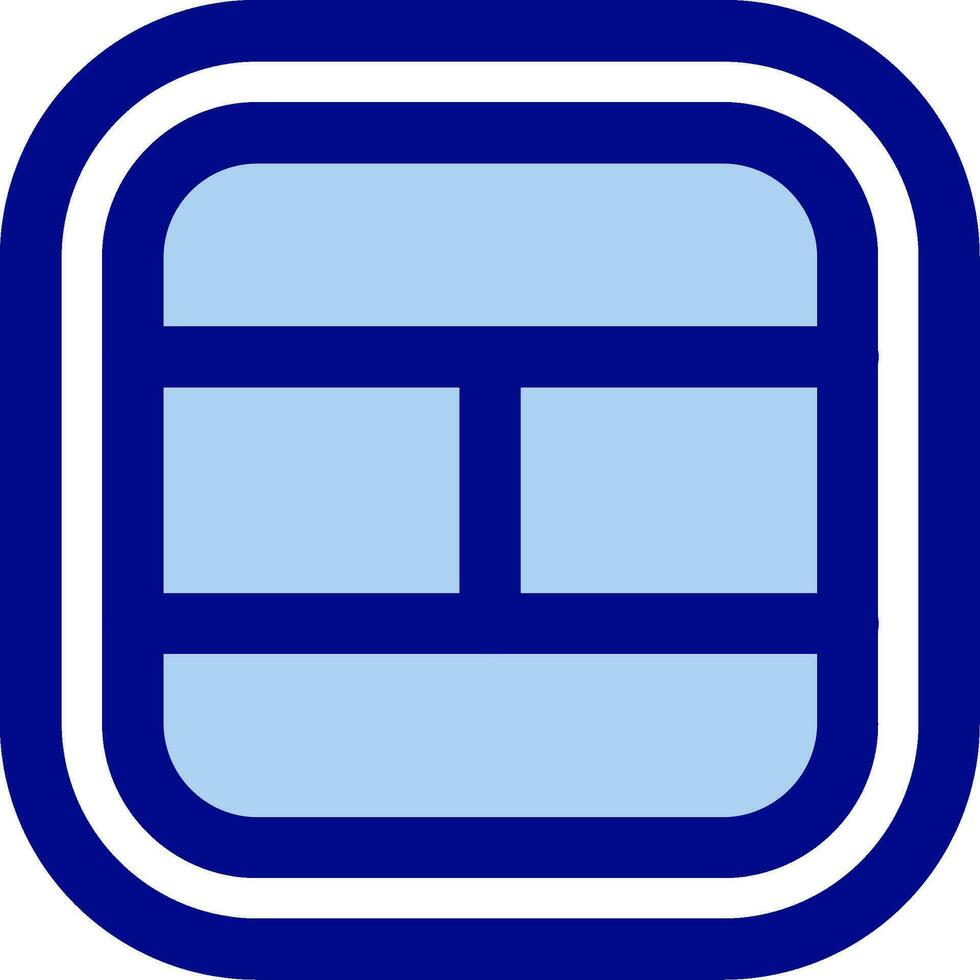 Layout Line Filled Icon vector