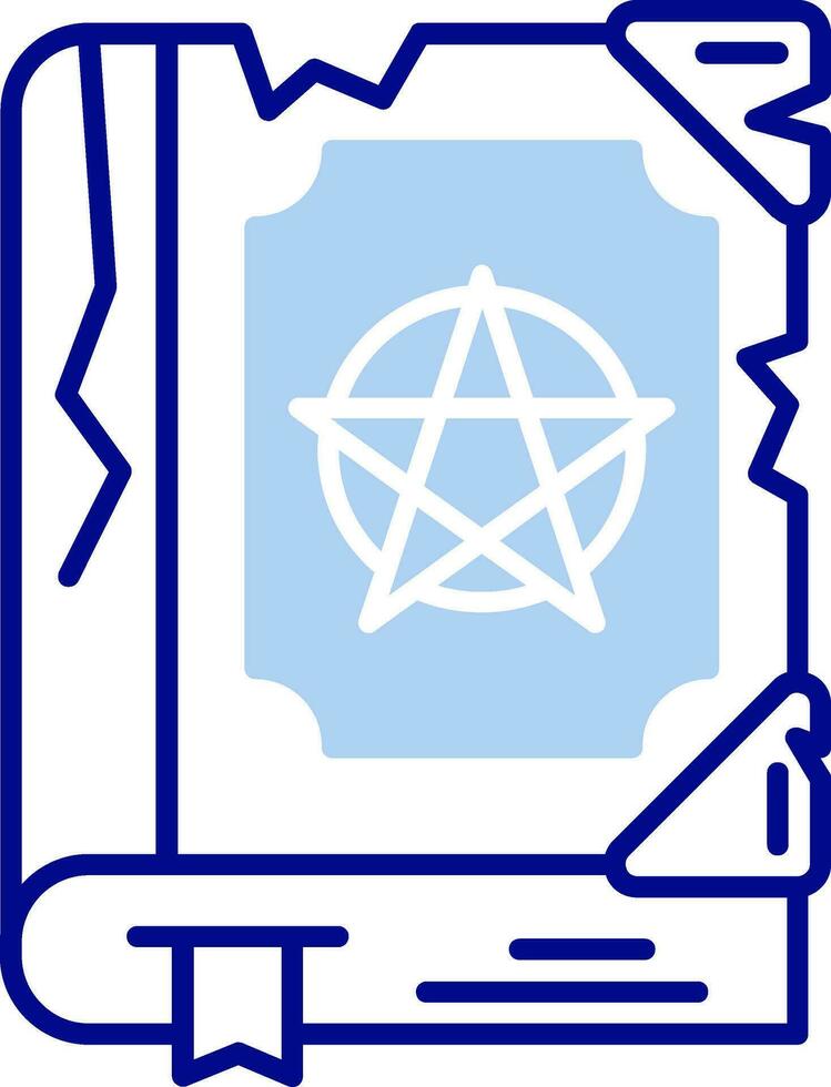 Magic book Line Filled Icon vector