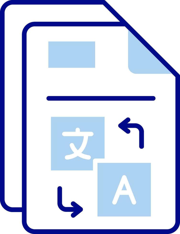 Translate Line Filled Icon vector