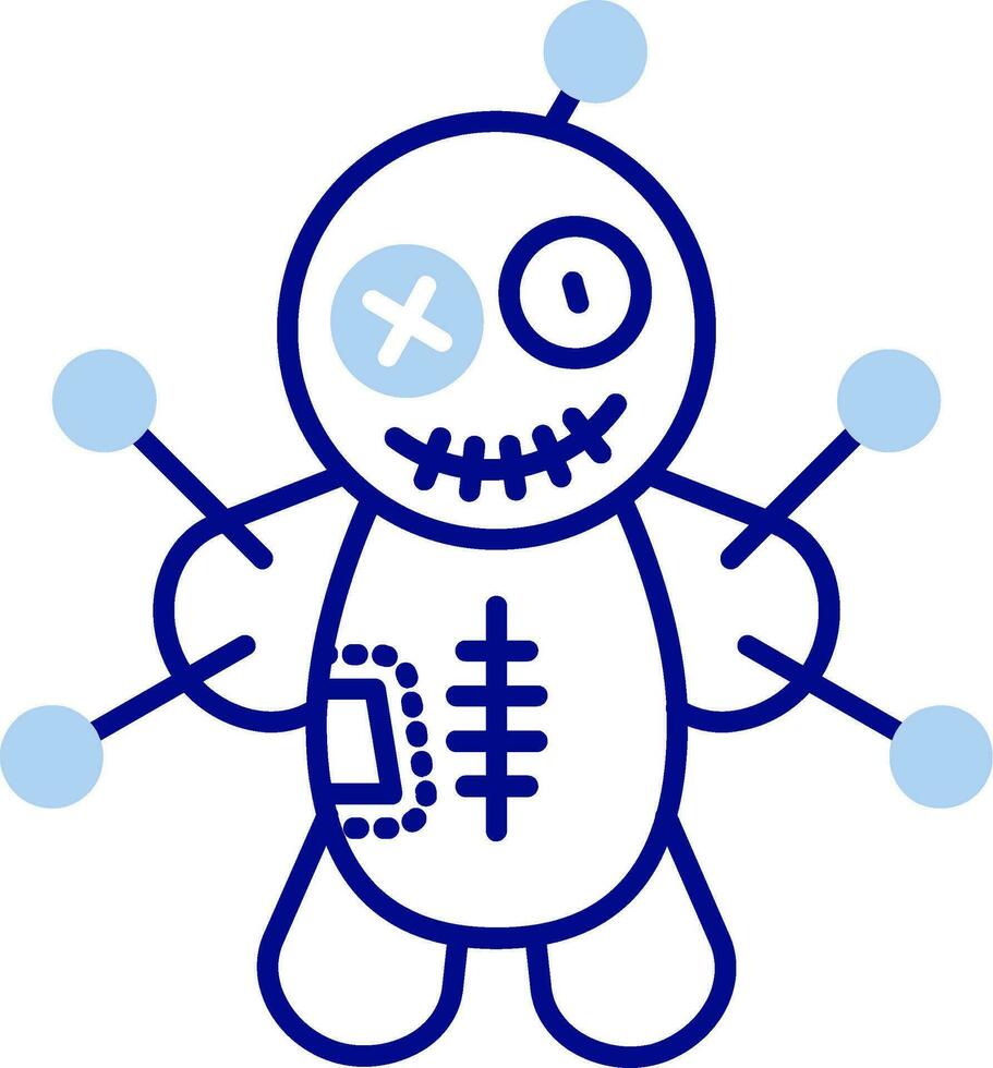 Voodoo Line Filled Icon vector