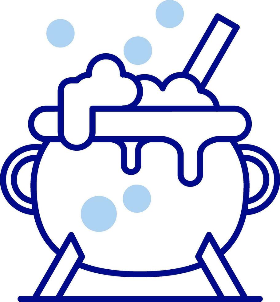 Cauldron Line Filled Icon vector