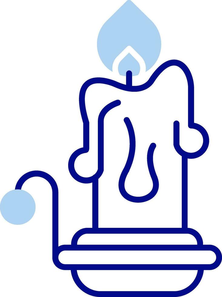 Candles Line Filled Icon vector