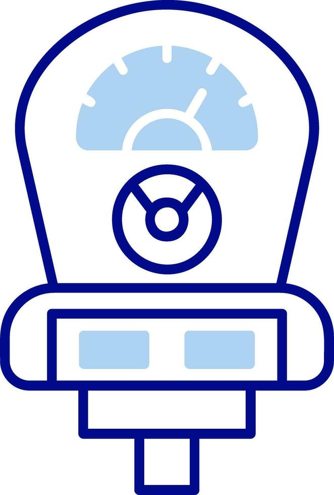 Meter Line Filled Icon vector