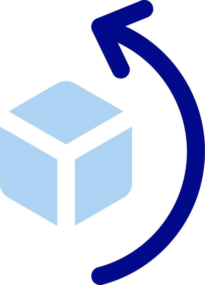Rotate left Line Filled Icon vector