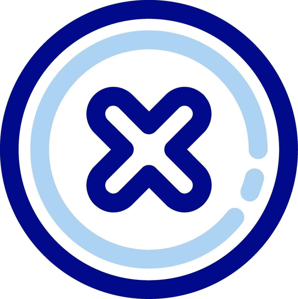 Delete2 Line Filled Icon vector