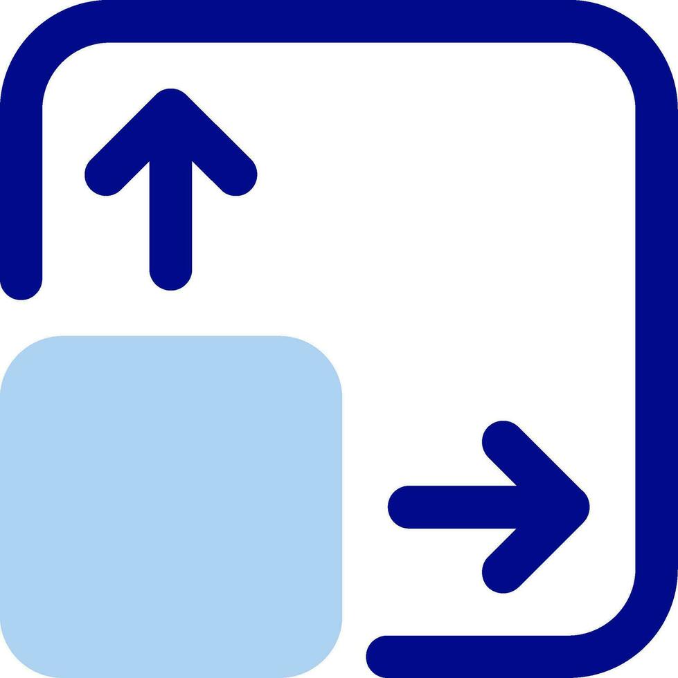 Expand Line Filled Icon vector